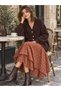 Doris Oversize V-Neck Buttoned Knitwear Cardigan Women's Brown - 6