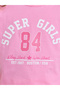 Girls Pink Cotton Graphic T-Shirt and Joggers Set - 3