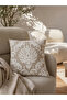 1-Piece Embroidered Square Cushion Cover 18x18inches, Cotton Blend