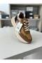 Premium M-26729 Tan Laced Memory Foam Sole Casual Men's Sports Shoes