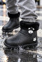 Children's Waterproof Rain Boots with Plush Detailing, Teddy Bear Figure, and Fur Inside - 4