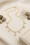 Charm Necklace with Pearl - 2