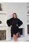 Belted Short Trench Coat with Button Detail