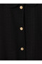 Two Mt Shop Quality Lcw Curve Black Plain Loose & Baggy Women's Jacket - 5