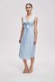 Solid Midi Strap Dress - 2