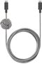 Anchor Cable 240W – 10ft Reinforced Braided USB-C to USB-C Power Delivery 3.1 Charging Cable with Weighted Knot – for iPhone Air, 17 Pro Max, MacBook Pro 14"/16" M4, Air M3 (Zebra)