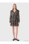 Quality Pieces from Çelebi Store Embroidered Belted Ruffle Chiffon Mini Dress - 2
