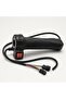 Electric Scooter Throttle Grip with 3-Speed Switch & Dual Connectors | Universal Accelerator Handle for E-Bikes, Delivery Scooters & Conversion Kits | Anti-Slip Rubber, Smooth Control