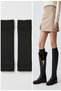 Women's Short Ribbed Knit Accessory Leggings