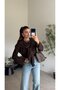 Coffee Shawl Sweatshirt