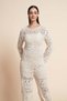 Embroidered Long-Sleeve Top