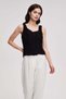 Printed Sleeveless Blouse