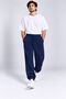 Youth Plus Size Oversize Sweat Baggy Jogger Set Navy Blue - 4