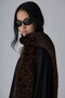 Bitter Brown Leopard Fur Scarf - 8