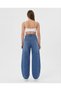 Maternity Flexible Waistband Adjustable Waist Bagi Wide Leg Pants - 2