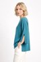 Women's Mint Crew Neck Half Sleeve Side Slit Knit Sweater - 4