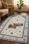 Sefa Classic Patterned Digital Print Prayer Rug – Traditional Motif Prayer Mat