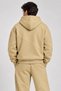 Youth Plus Size Oversize Hoodie Baggy Tracksuit Set Beige - 7