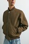 Suni deri bomber ceket - 7