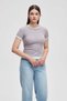 Short Solid Top with Short Sleeves - 7