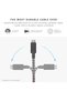Anchor Cable 240W – 10ft Reinforced Braided USB-C to USB-C Power Delivery 3.1 Charging Cable with Weighted Knot – for iPhone Air, 17 Pro Max, MacBook Pro 14"/16" M4, Air M3 (Zebra) - 3