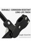 ® Adjustable Bicycle Kickstand 33 cm | Heavy-Duty Steel Rear Mount Bike Stand with Anti-Slip Rubber Foot & Red Reflector | Universal Fit for 24–29 Inch MTB, Road & City Bicycles - 4