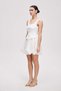 Ruched Short Strap Dress - 2