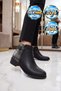 Black Emerald Zippered Rubber Sole Stylish Comfortable Women's Boots 547877 - 3