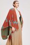 Long Patterned Poncho - 3