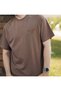 Unisex Men'S/Women's Plain Unprinted Oversize Crew Neck Combed Cotton T-Shirt - 4