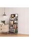 5 Tier Retail Display Racks, Snack Organizer Stand with Hooks and Wheels, Metal Wire Candy Potato Chip Display Rack for Store Supermarket Shelf, Home Kitchen - 2