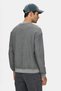 Leopold Dark Gray Crew Neck Cotton Appliqué Embroidered Washable Loose Fit Men's Sweatshirt - 3