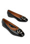 , Women's Genuine Leather Comfort Ballerinas 1631050Z2025 Black - 4