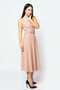Solid Midi Dress with Strappy - 2