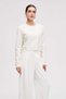 Plain Long-Sleeved Cardigan - 3