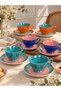 6-Person Porcelain Marrakesh Coffee Cup