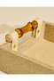 Brandon Beige Textured Decorative Tray With Handles 37.8x20.2cm - 5