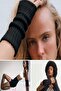 3 Pairs of Women's Short Ribbed Knit Accessory Leg Warmers - 4