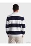 Quality Parts from Çelebi Store Devrik Roba Yaka Striped Men's Sweatshirt - 4