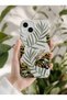 iPhone 15 Plus Compatible Launch Silicone Eye-Catching Leopard Eye Themed Shock-Absorbing Case White