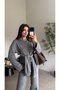 Gray Shawl Sweatshirt - 5