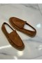 BULETUNA Men's Suede Slip-On Loafer, BLACK AND BROWN, Casual Style with Beige Sole - 2