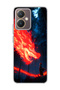 Vivo Y27 Compatible Fire Dragon Forest Printed Transparent Phone Case