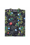 Men's Jungle Bells Silk Shirt – Tropical Elegance, Dark Grey - 4