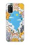 Samsung Galaxy A02S Compatible Cats Blue Sky Printed Transparent Phone Case