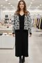 Women's Leopard Pattern Cardigan Standard Knitwear Dress