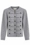Gold Button Detailed Knitwear Cardigan