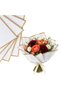 Flower Wrapping Paper White Gold Edge Matte 20 Pack 58X58 cm Bouquet Packaging Decoration - 3