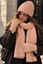 Women's Knitted Scarf, Beanie, Gloves 3-Piece Winter Accessory Set - 2