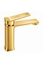 Jasper Gold Lavatory Faucet Single Handle Modern Square Design Bathroom Tap - 2